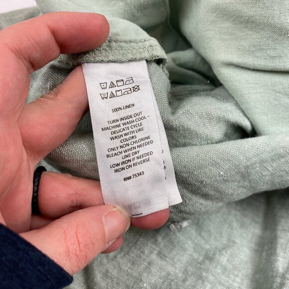 Tahari 100% Linen Shorts Women's Size 3X Sage Green - Picture 11 of 11